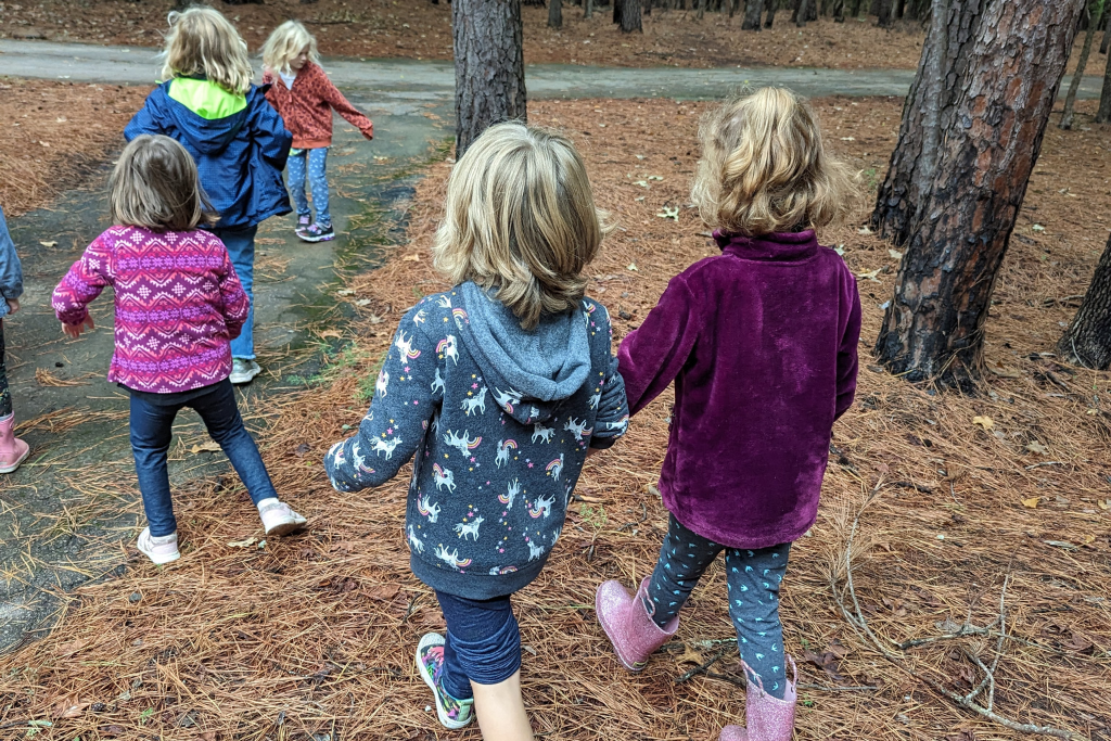 Girl Scouts Making Friends