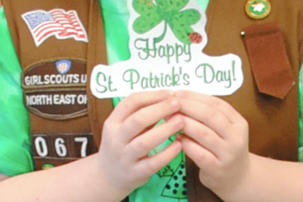 St Patrick Day Girl Scout