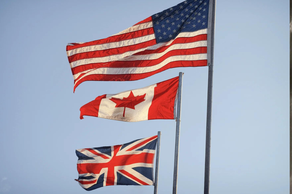 flags around the world
