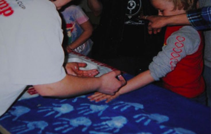 How to Make a Hand Print American Flag With Your Troop