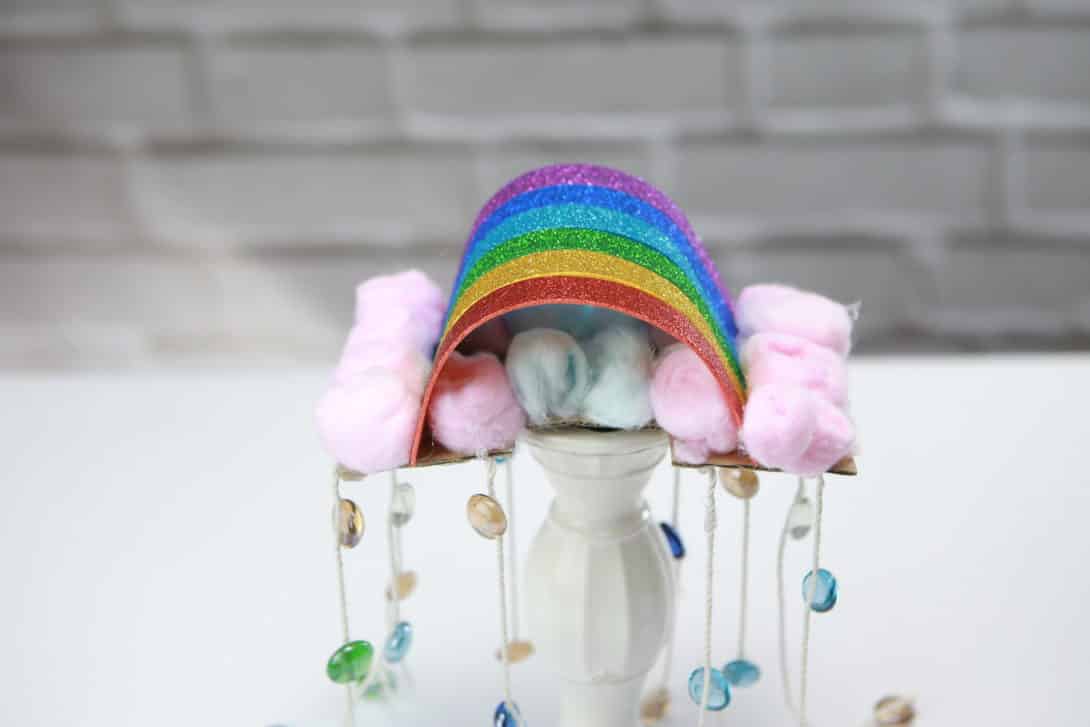 rainbow wind chime craft
