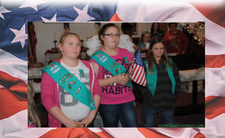 Girl Scout Flag Ceremony