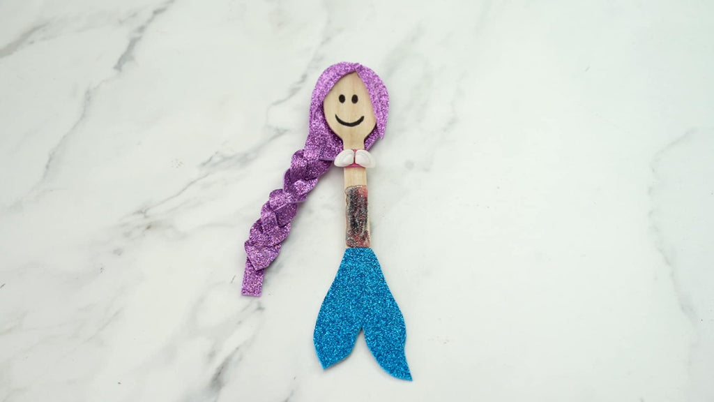 DIY Craft: How to Make a Mermaid Using a Wooden Spoon