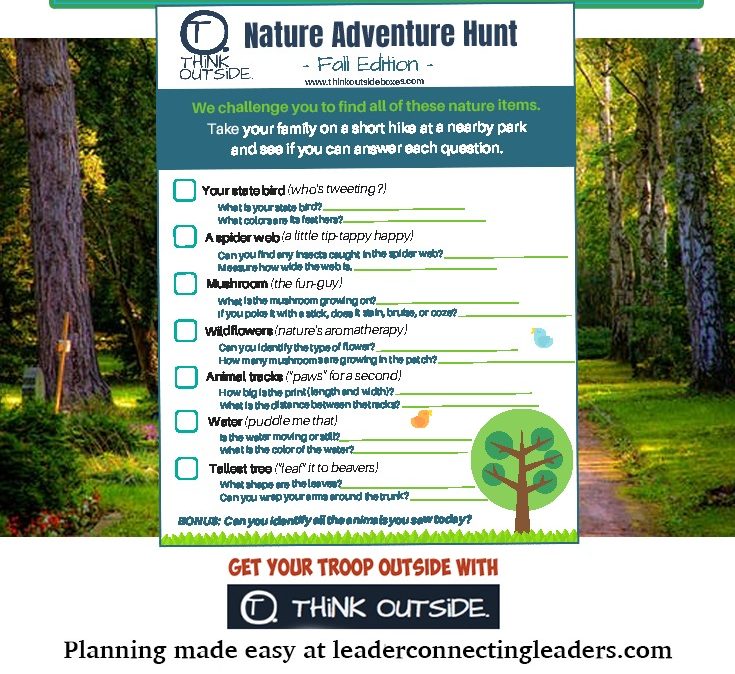 Fun Unplugged: Get your troop outside with this fun nature adventure hunt