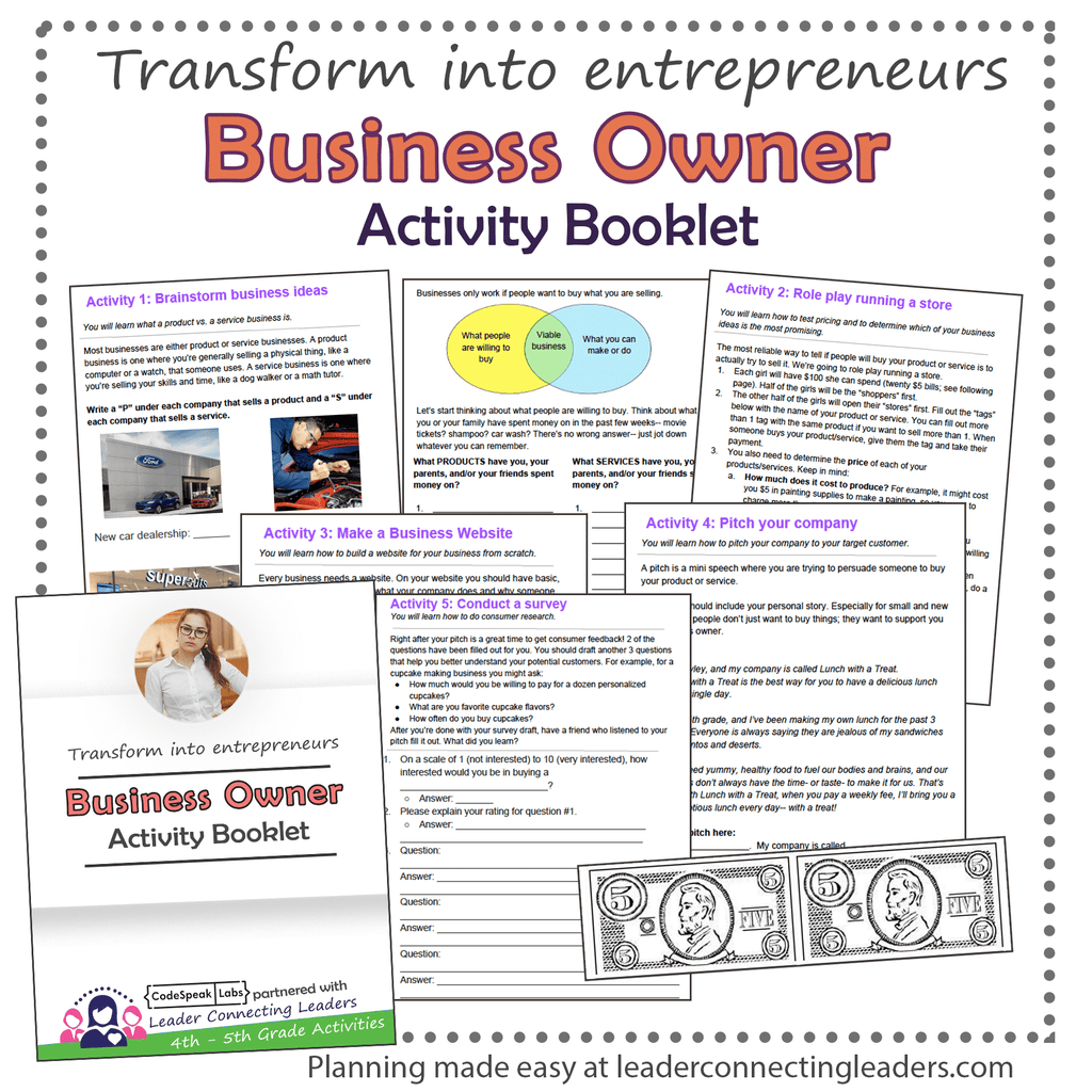 Business Owner Activity Booklet