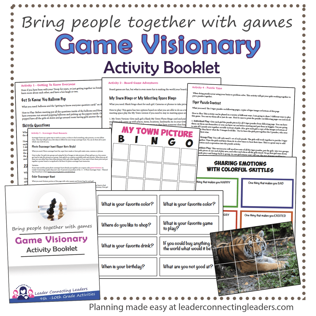 Game visionary booklet