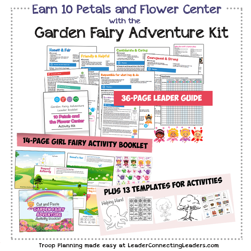 Garden Fairy Activity Kit for the 10 Petals and Flower Center