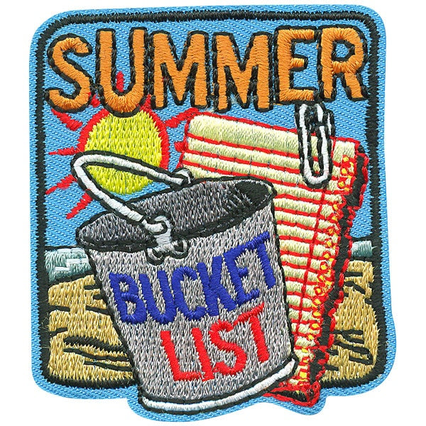 summer bucket list fun patch square