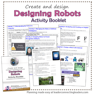 Designing Robots Activity Booklet | 11th - 12th Grade