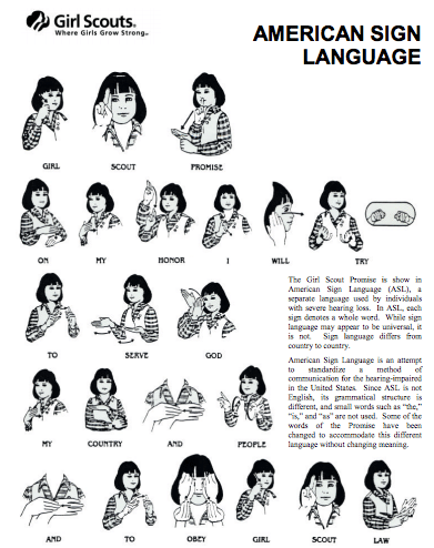 Sign Language promise