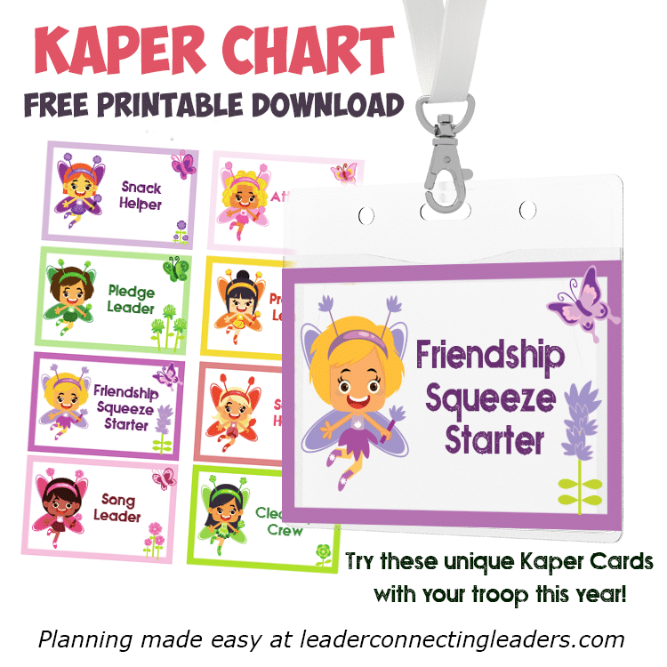 Kaper Charts For Girl Scouts Template