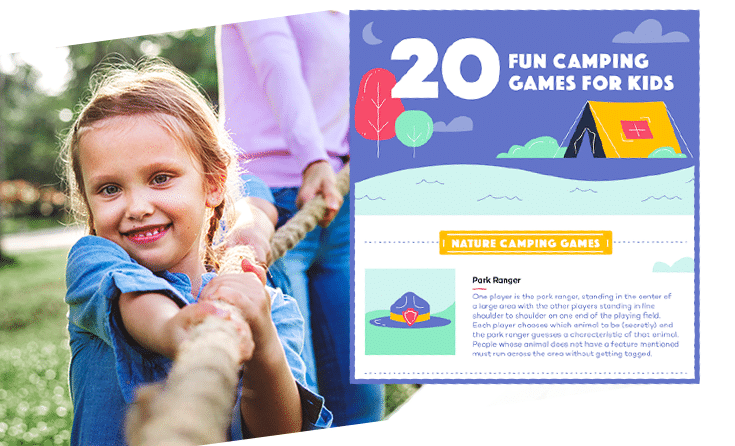 20 Camping Games for Families & Kids, games to play outside with 3 players  no equipment 