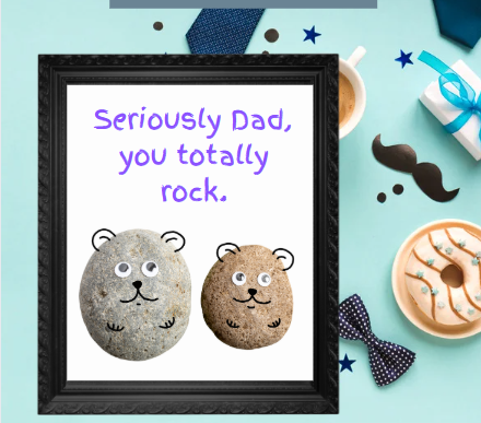 father day rock craft
