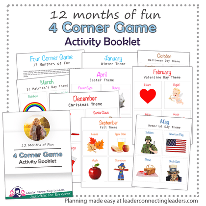 4 Corner Game - 12 Months of Fun