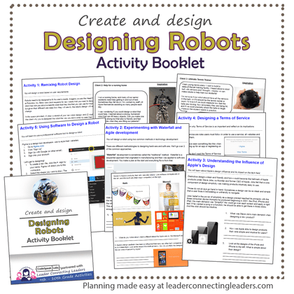 Designing Robots Activity Booklet | 9th - 10th Grade