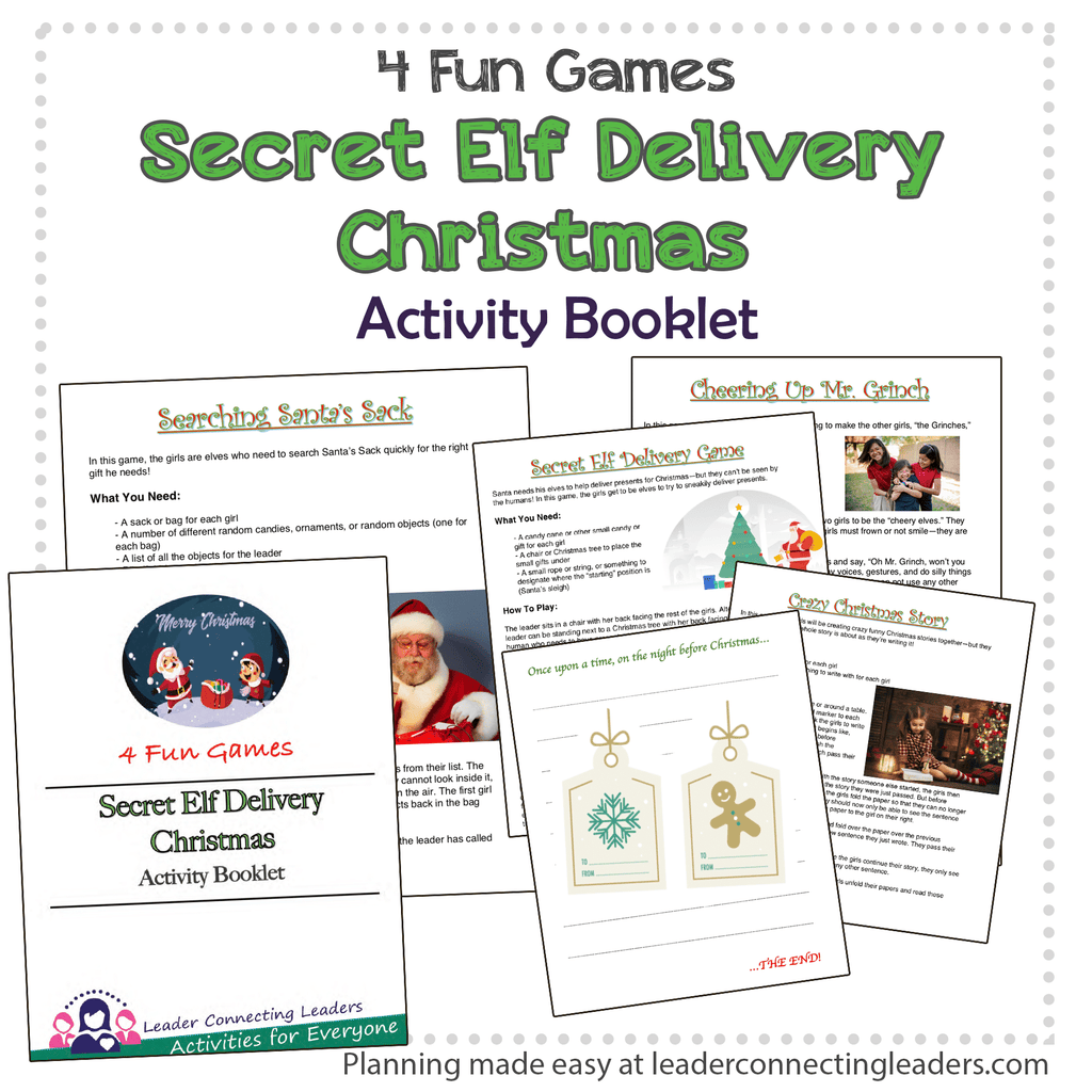 Secret Elf Delivery Christmas Activity Booklet