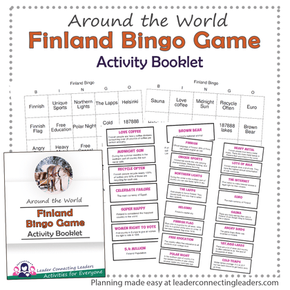 Finland Fun Fact bingo game