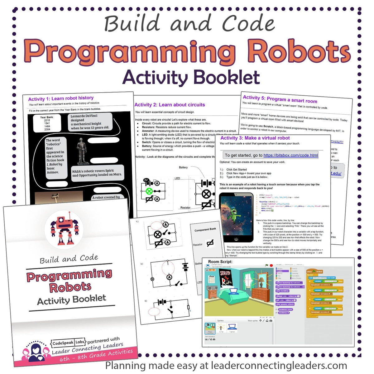 Programming Robots Activity Booklet | 6th - 8th Grade – Leader ...