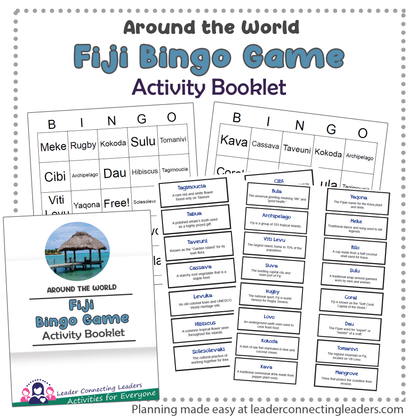 Fiji Fun Fact Bingo Game