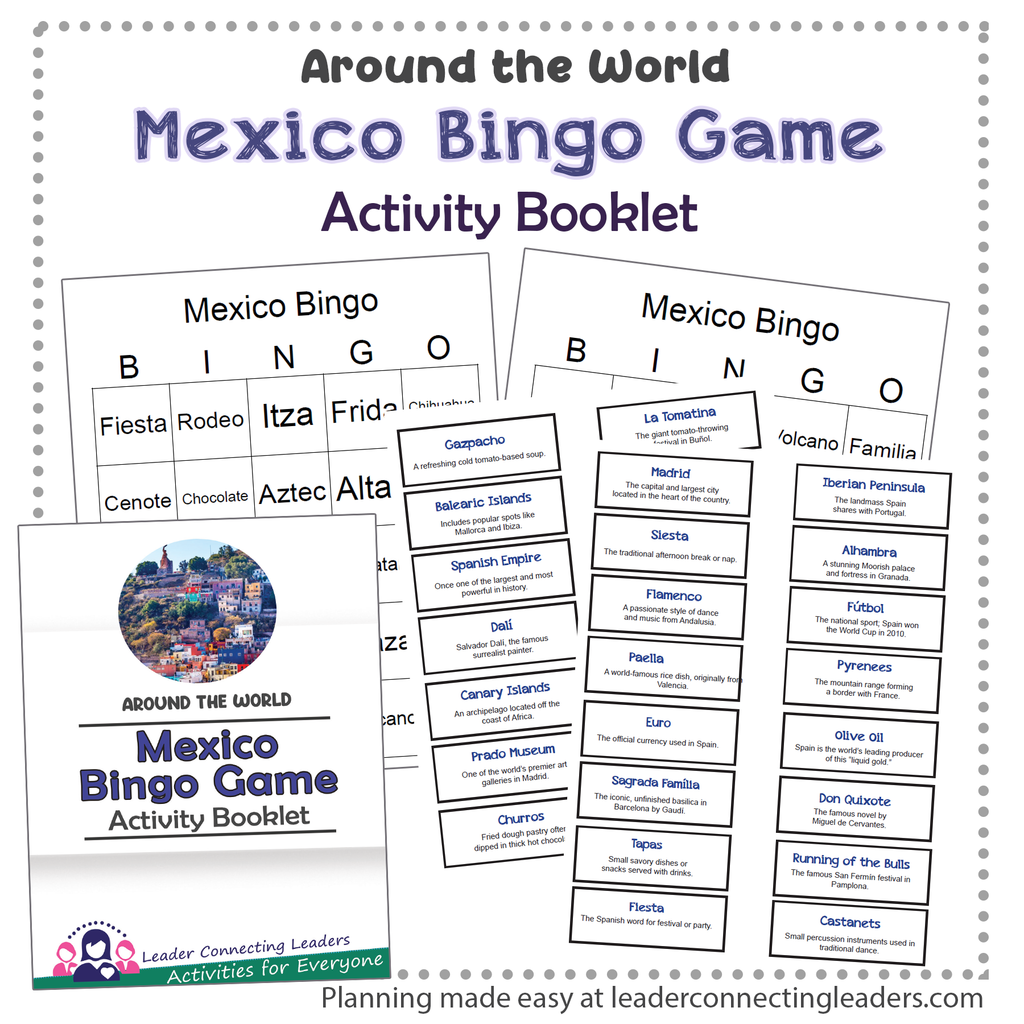Mexico Fun Fact Bingo Game