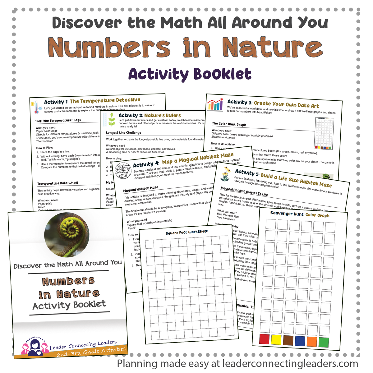 Numbers in Nature Activity Booklet for 2nd and 3rd Graders – Leader ...