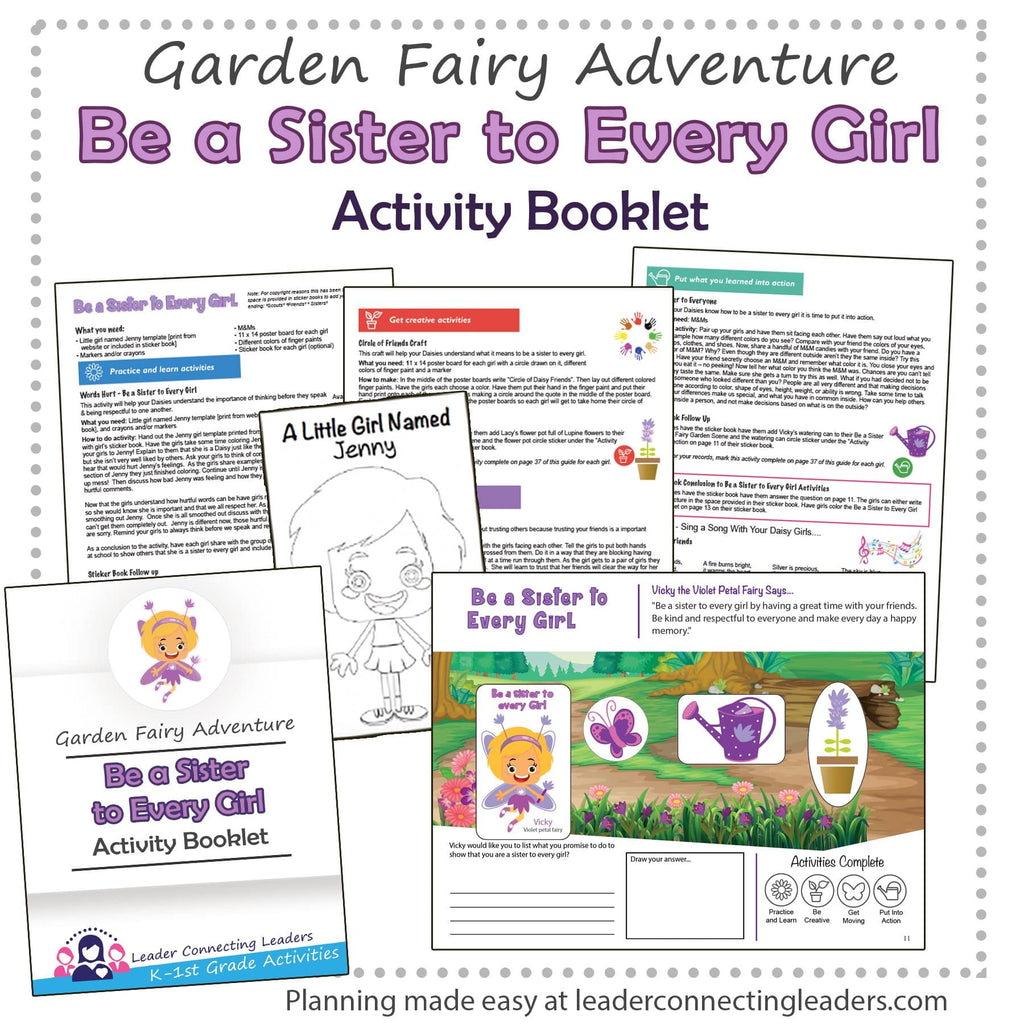Be A Sister To Every Girl Fairy Garden Adventure Activity Booklet – Leader  Connecting Leaders