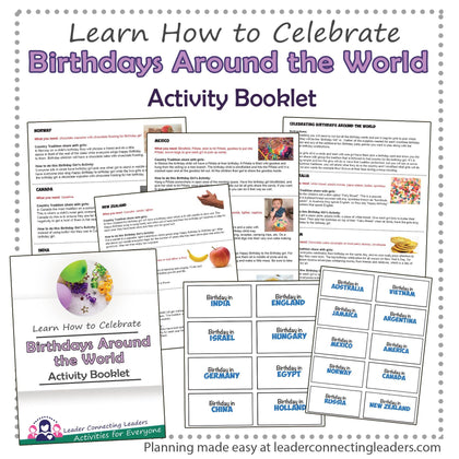 Birthdays Around the World Activity Booklet