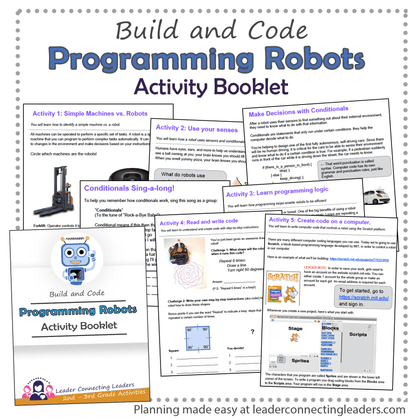 Programming Robot Activity Booklet | 2nd - 3rd Grade