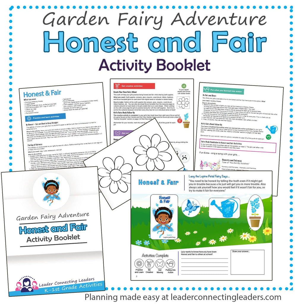 Honest and Fair Garden Fairy Adventure Activity Booklet