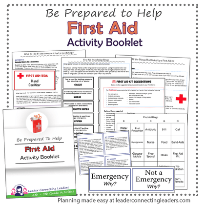 First Aid Activity Booklet | 4th - 5th Grade