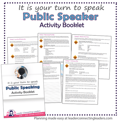 public speaker booklet