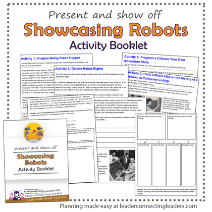 Showcasing Robots Activity Booklet | 11th - 12th Grade