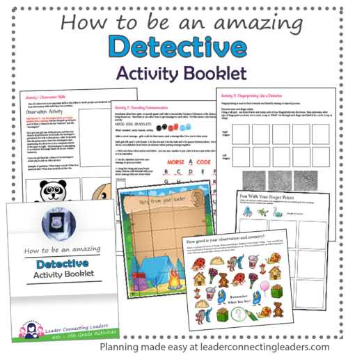 Detective Activity Booklet