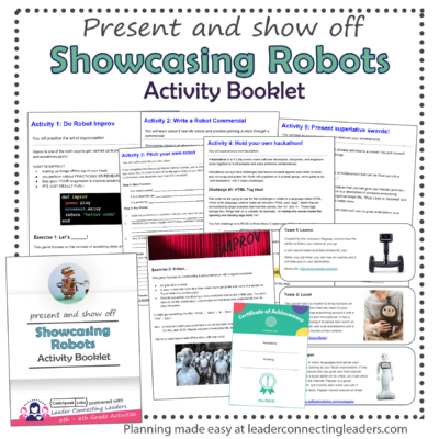 Showcasing Robots Activity Booklet | 6th - 8th Grade