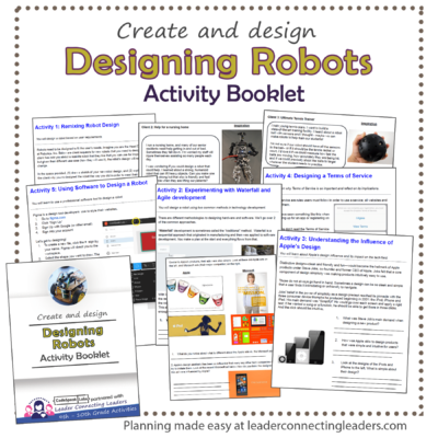 Designing Robots Activity Booklet | 9th - 10th Grade