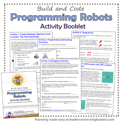 Programming Robots Activity Booklet | 11th - 12th Grade