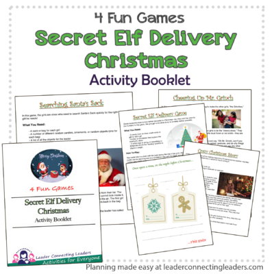 Secret Elf Delivery Christmas Activity Booklet