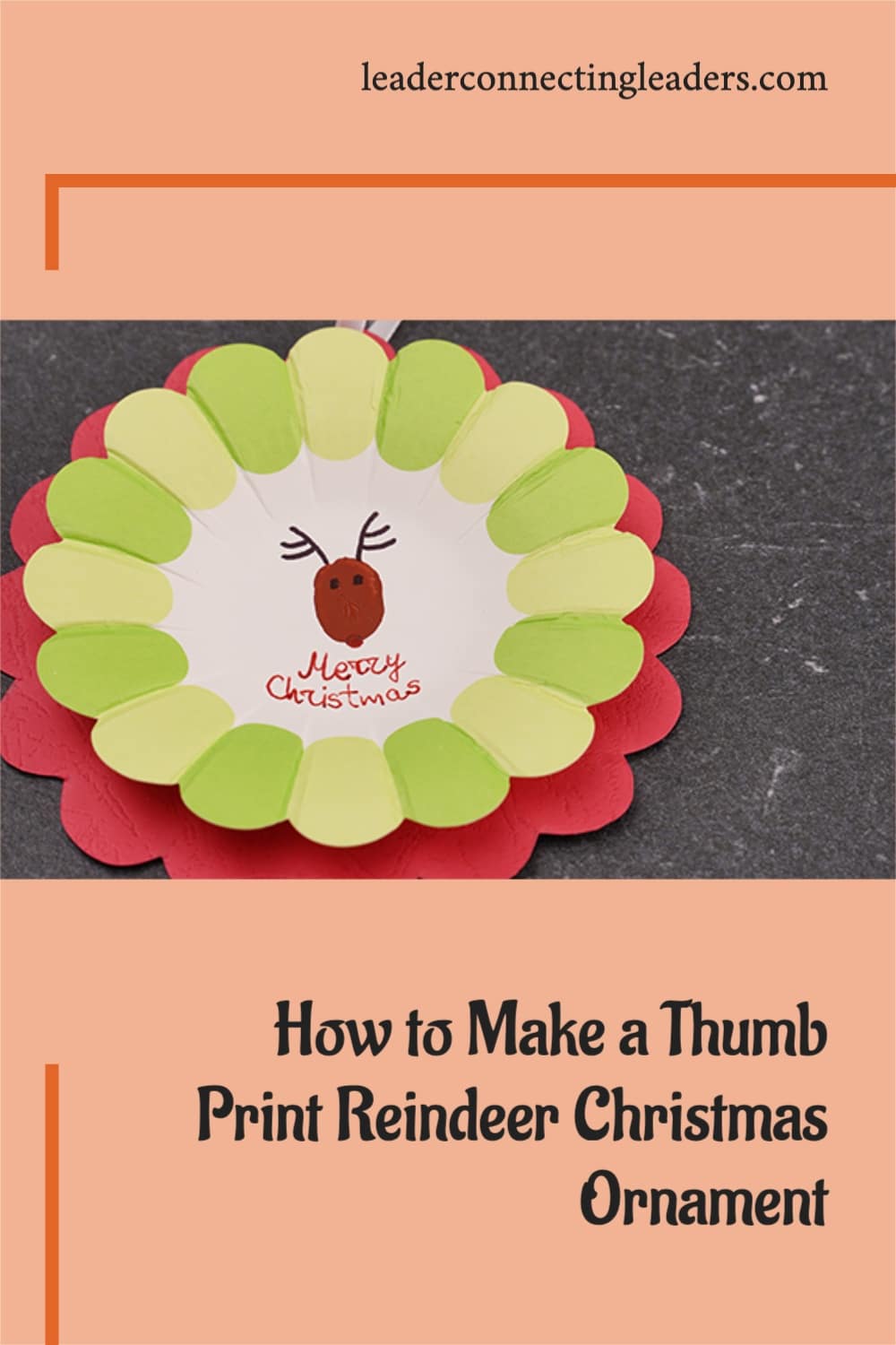 DIY Craft: How to Make a Thumb Print Reindeer Christmas Ornament ...
