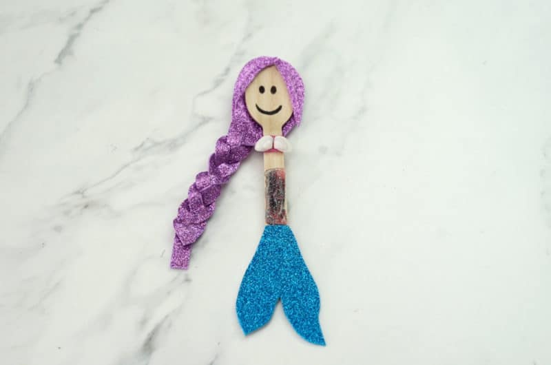 How to Make a Mermaid Using a Wooden Spoon
